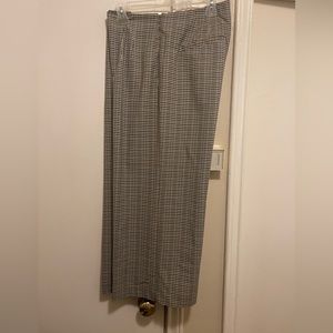 Plaid cropped pants